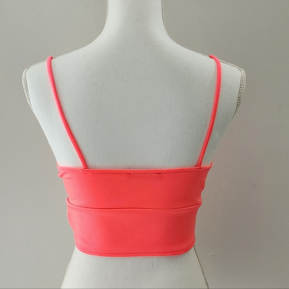 Neon Pink Crop Top - Picture 3 of 5
